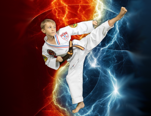 Karate Kid Kicking